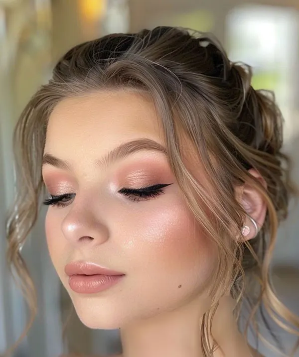 32 مدل آرایش صورت گرد دخترانه؛ ترفندهای ساده برای زاویهسازی چهره! 24 Makeup for a round face 20
