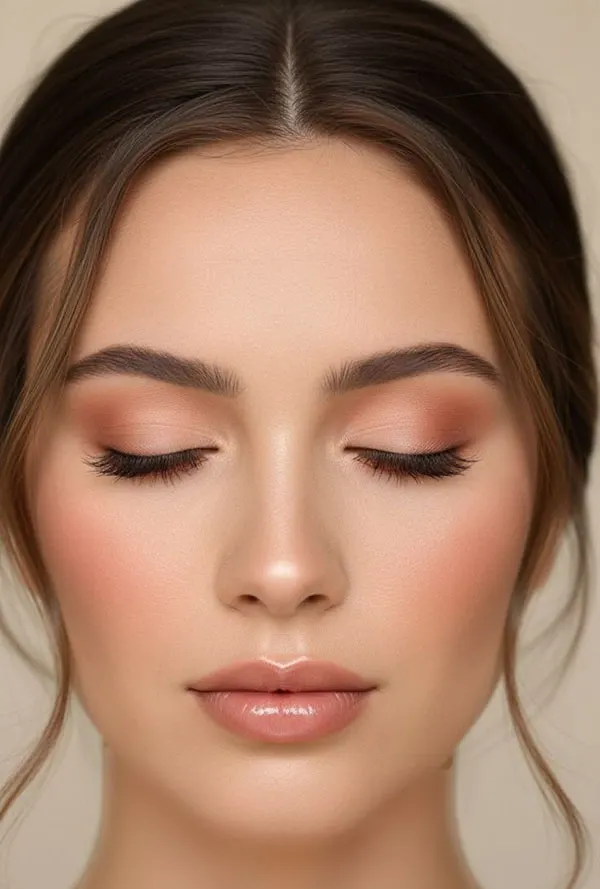 32 مدل آرایش صورت گرد دخترانه؛ ترفندهای ساده برای زاویهسازی چهره! 25 Makeup for a round face 22