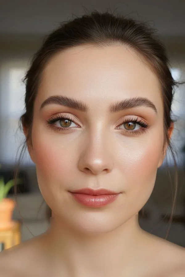 32 مدل آرایش صورت گرد دخترانه؛ ترفندهای ساده برای زاویهسازی چهره! 29 Makeup for a round face 27