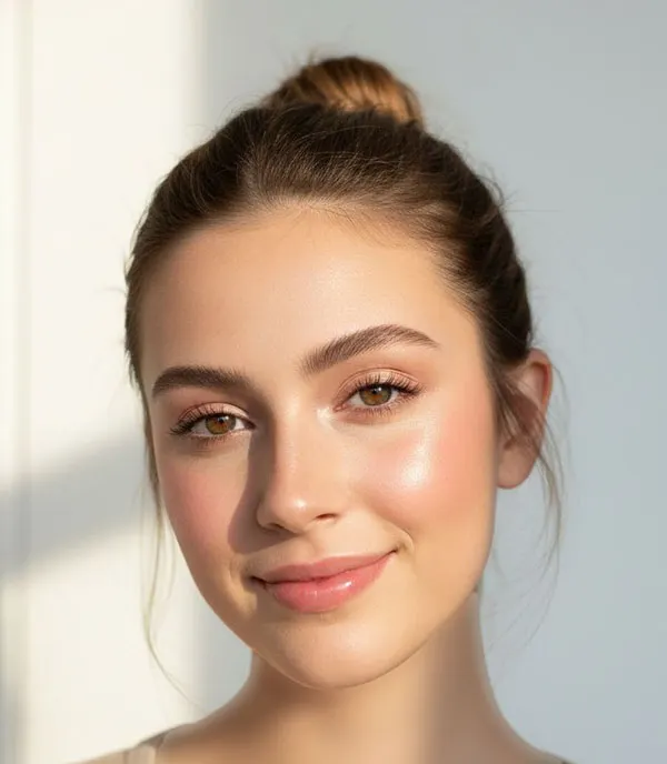 32 مدل آرایش صورت گرد دخترانه؛ ترفندهای ساده برای زاویهسازی چهره! 31 Makeup for a round face 28