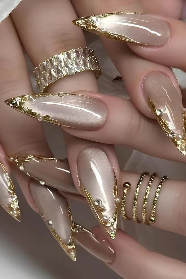 Nail designs for weddings 16