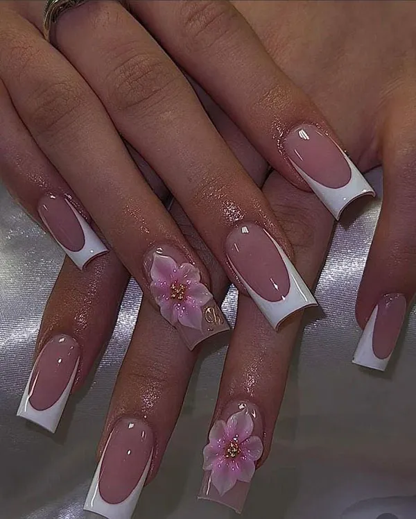 New French nail designs 15