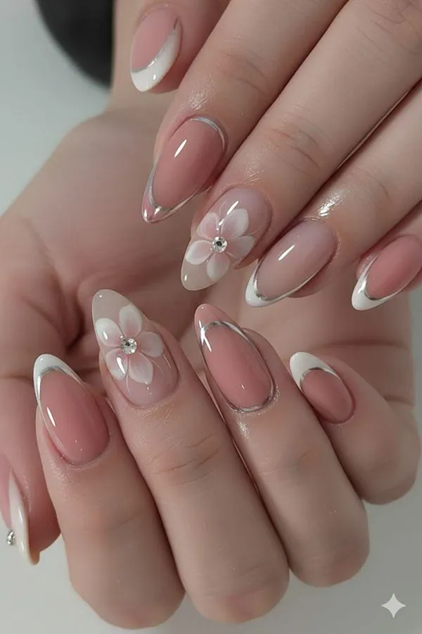 New French nail designs 16