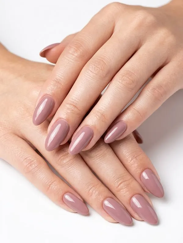 New dusty pink nail designs 11