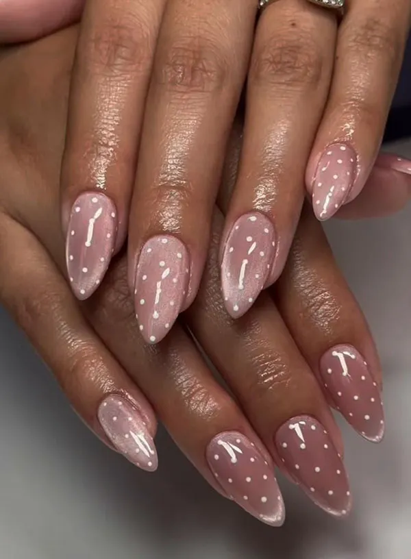 New dusty pink nail designs 14