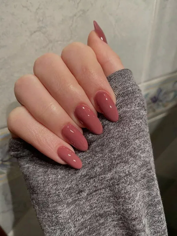 New dusty pink nail designs 2