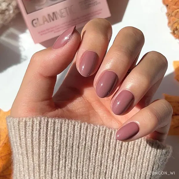 New dusty pink nail designs 22