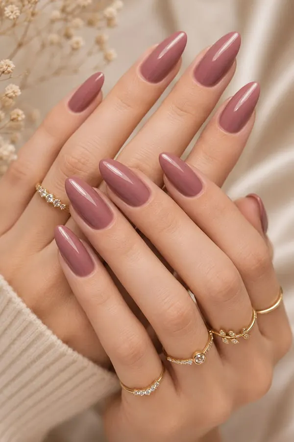 New dusty pink nail designs 25