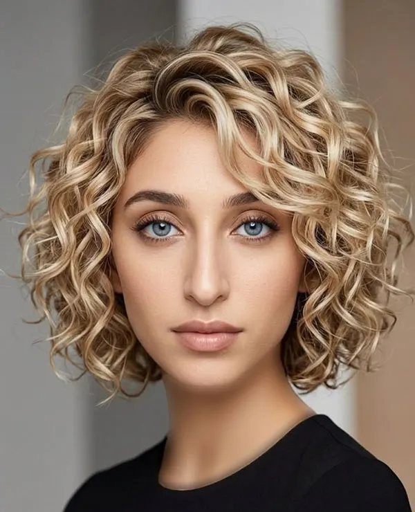 New short curly hairstyle 1