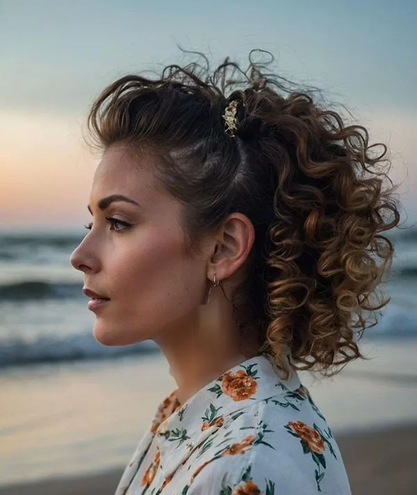 New short curly hairstyle 15