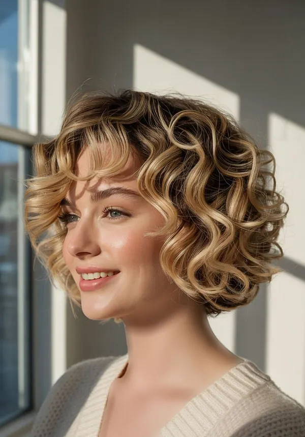 New short curly hairstyle 29