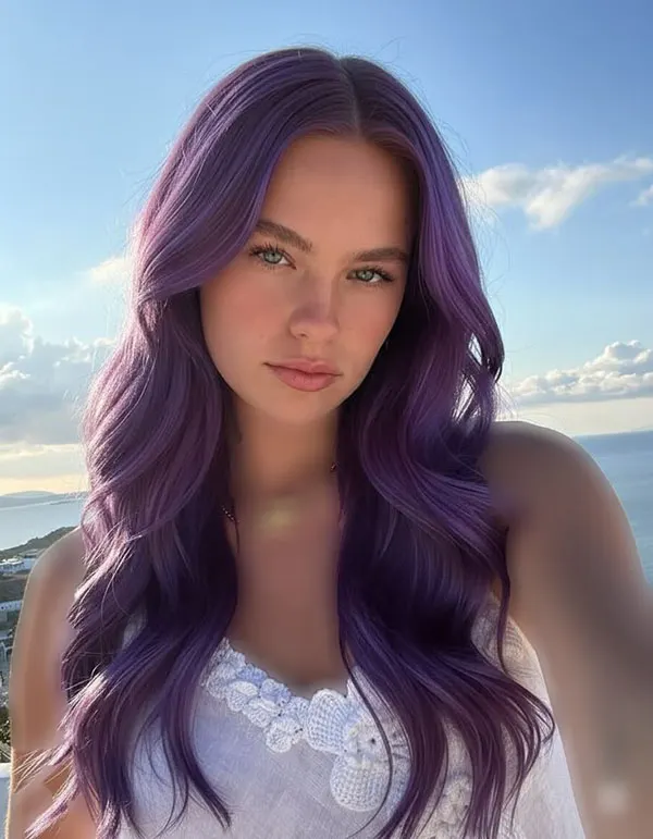 Purple hair color 22