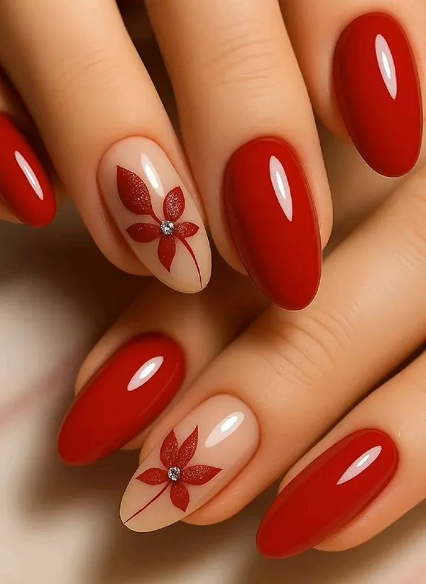 Red Nail Polish Designs 4