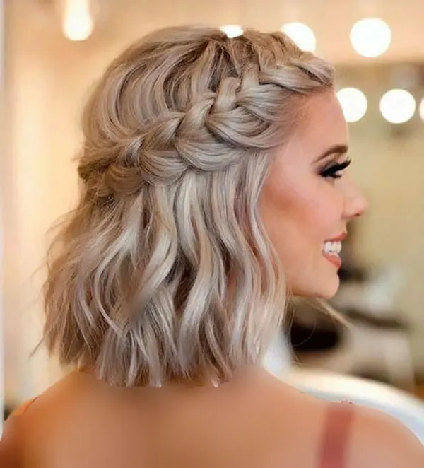 آموزش بافت موی کوتاه دخترانه؛ 30 مدل ساده که خودت میتونی ببافی! 15 Short Hair Braiding Tutorial 12