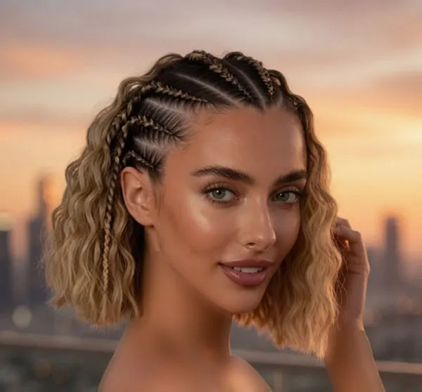 آموزش بافت موی کوتاه دخترانه؛ 30 مدل ساده که خودت میتونی ببافی! 17 Short Hair Braiding Tutorial 14
