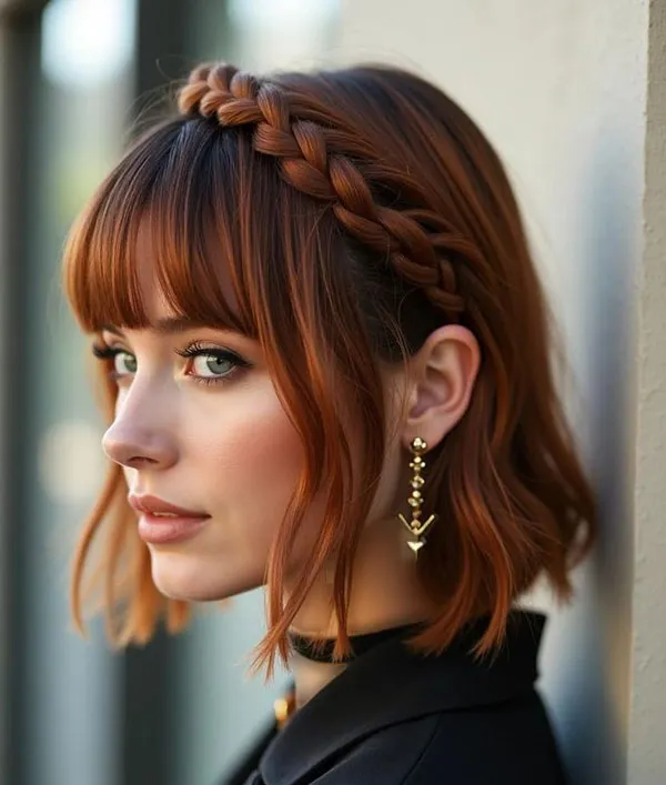 آموزش بافت موی کوتاه دخترانه؛ 30 مدل ساده که خودت میتونی ببافی! 26 Short Hair Braiding Tutorial 24