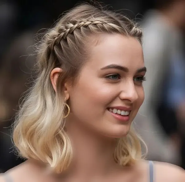 آموزش بافت موی کوتاه دخترانه؛ 30 مدل ساده که خودت میتونی ببافی! 30 Short Hair Braiding Tutorial 27