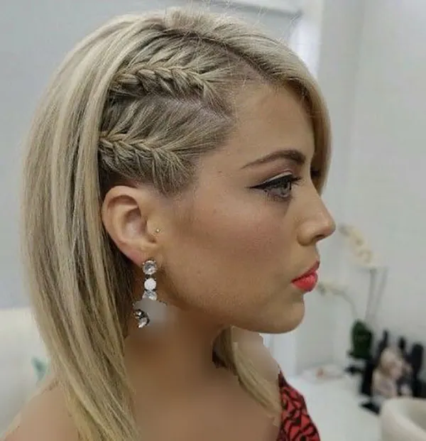 آموزش بافت موی کوتاه دخترانه؛ 30 مدل ساده که خودت میتونی ببافی! 11 Short Hair Braiding Tutorial 8