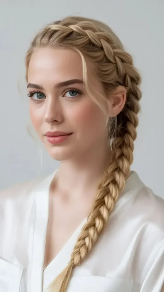 Simple and beautiful hair braid 11