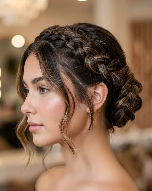 Simple and beautiful hair braid 15