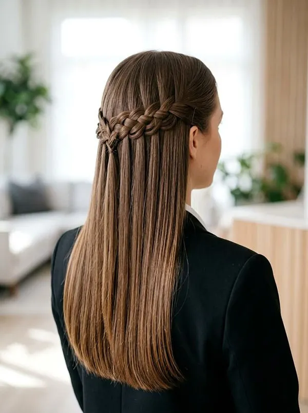 Simple and beautiful hair braid 20