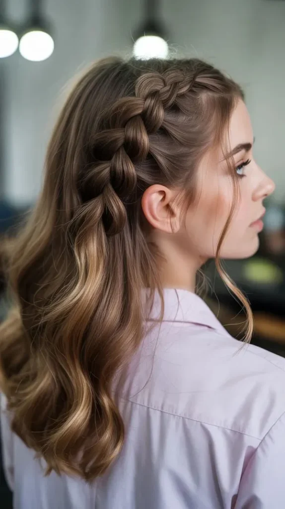 Simple and beautiful hair braid 24