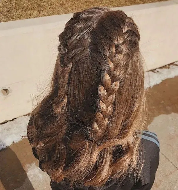 Simple and beautiful hair braid 27