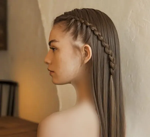 Simple and beautiful hair braid 3