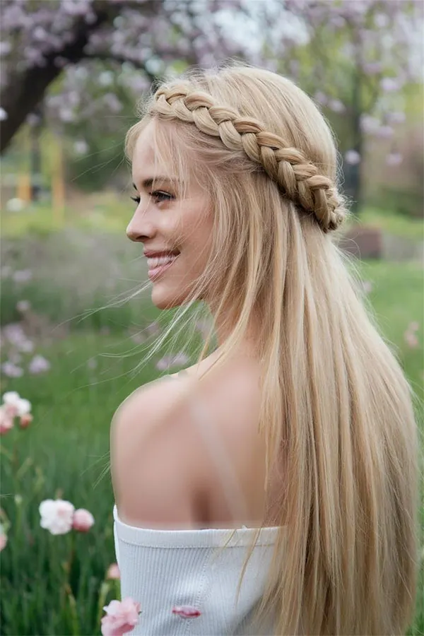 Simple and beautiful hair braid 4