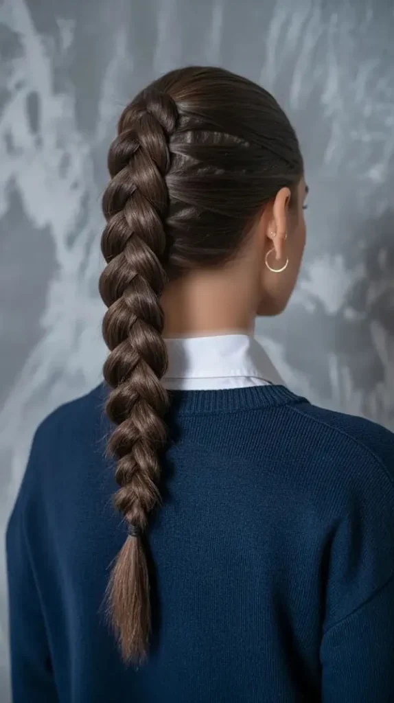 Simple and beautiful hair braid 6