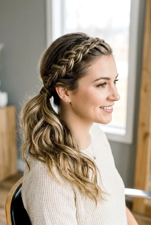 Simple and beautiful hair braid 8