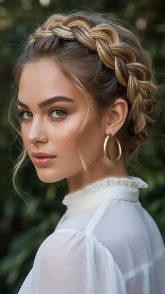 Simple and beautiful hair braid 9