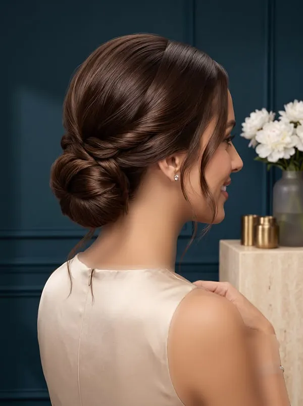 Simple formal updo hairstyle 12