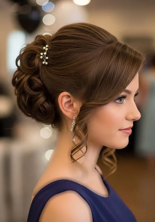 Simple formal updo hairstyle 14