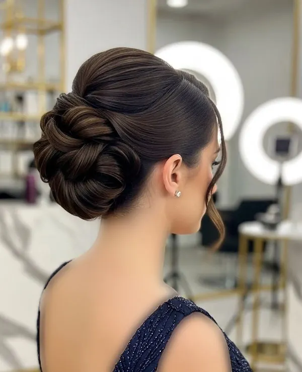 Simple formal updo hairstyle 15