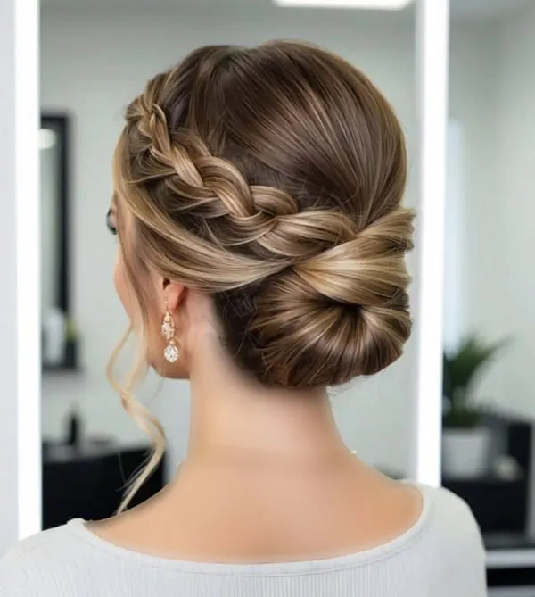 Simple formal updo hairstyle 18