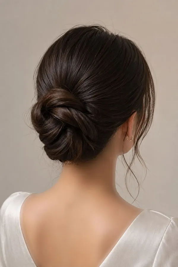 Simple formal updo hairstyle 2