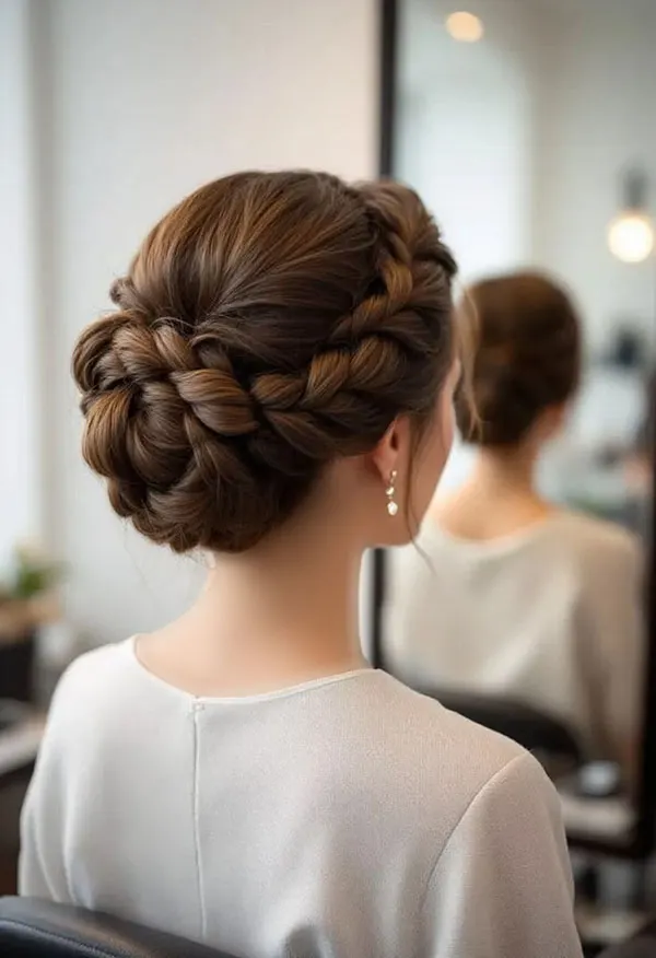 Simple formal updo hairstyle 24