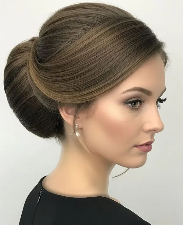 Simple formal updo hairstyle 25