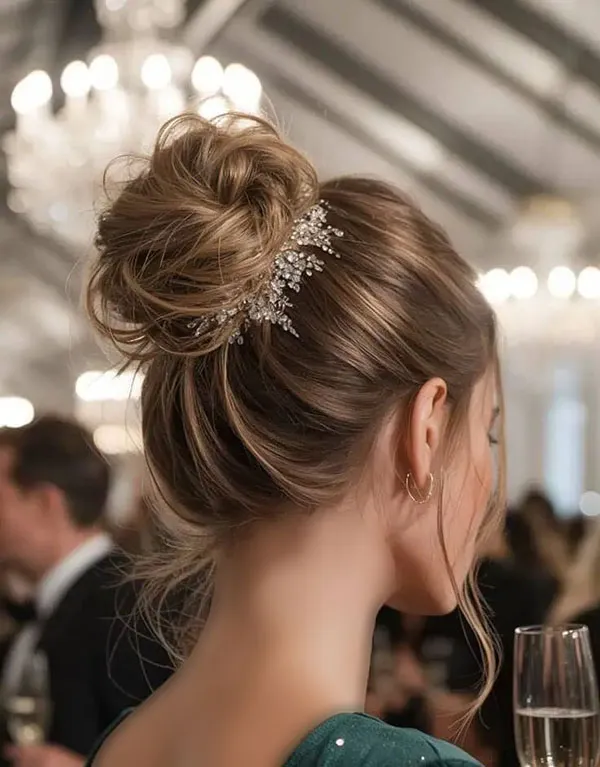 Simple formal updo hairstyle 26