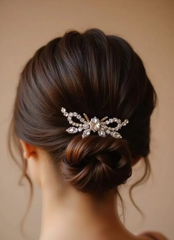 Simple formal updo hairstyle 30