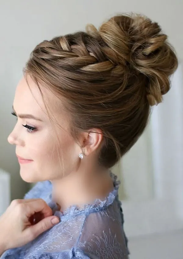 Simple formal updo hairstyle 4