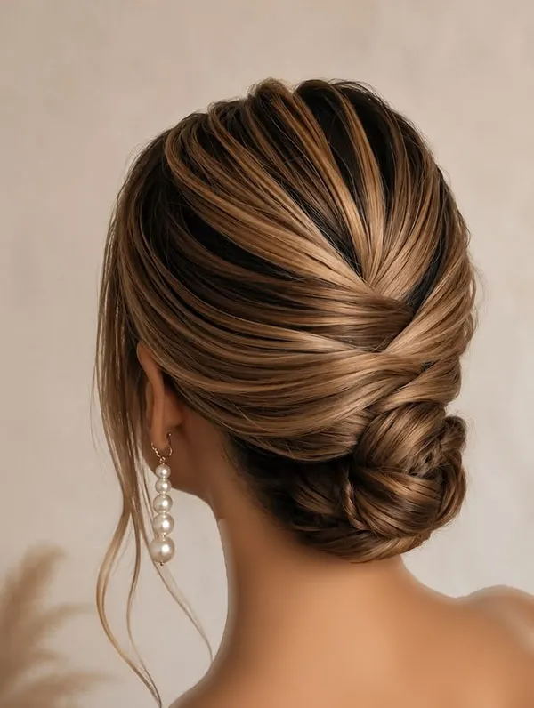 Simple formal updo hairstyle 6