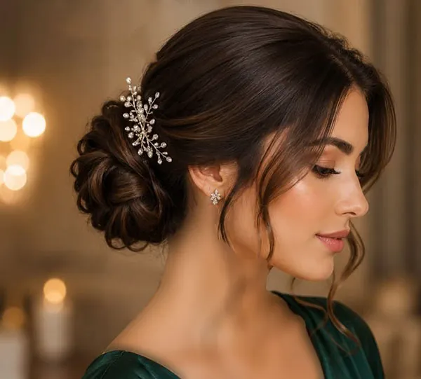 Simple formal updo hairstyle 9