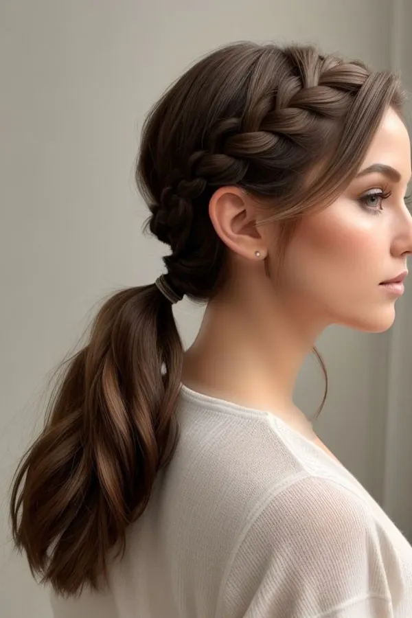 32 مدل بافت موی ساده و جدید برای استایل روزمره! 33 Simple hairstyle 24