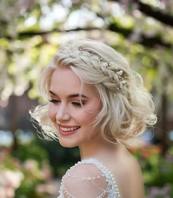 Simple updo for short hair 12