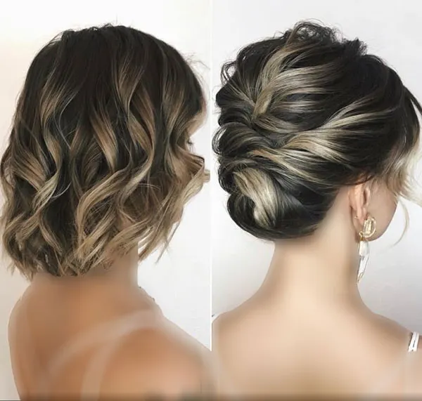 Simple updo for short hair 13