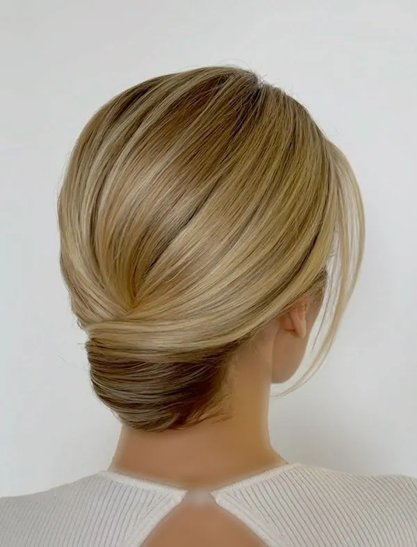 Simple updo for short hair 20