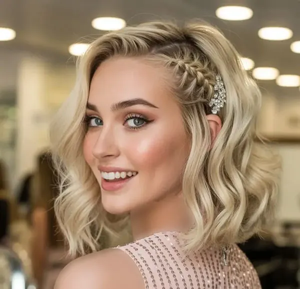 Simple updo for short hair 21