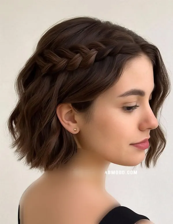 Simple updo for short hair 26